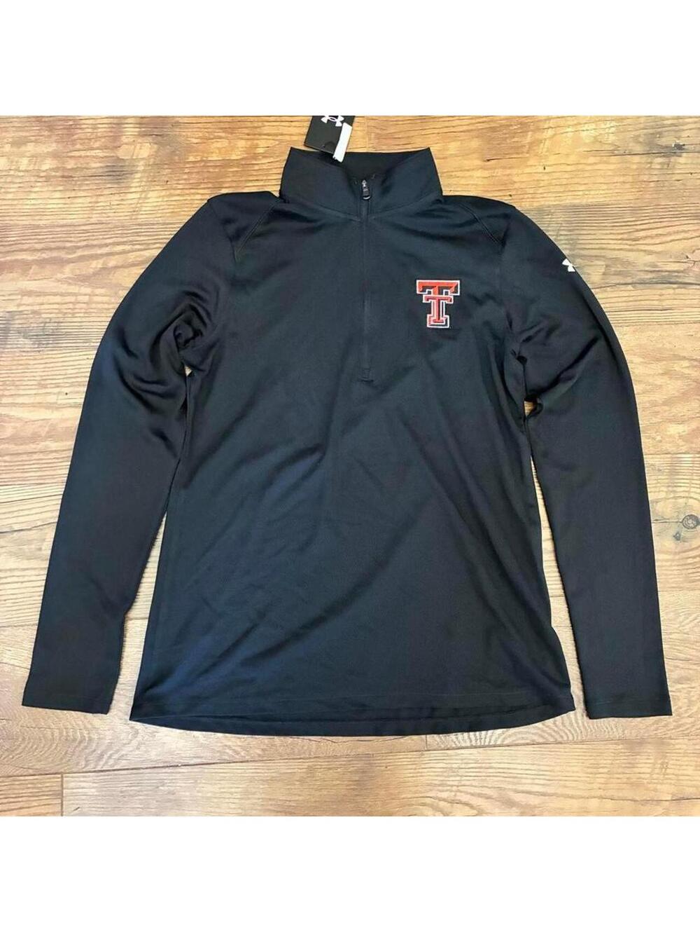 Under Armour Texas Tech 1/4 Zip Black Pullover